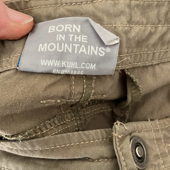 Kuhl women’s patina dye cotton pants with snap roll cuffs size 10 - Picture 7 of 13